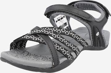 HI-TEC Sandals in Black: front