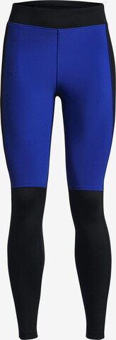 UNDER ARMOUR Skinny Sportbroek 'Qualifier Cold' in Zwart: voorkant