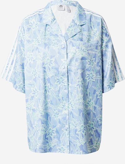 ADIDAS ORIGINALS Blouse 'Island Club Resort' in Light blue / Pastel green / Off white, Item view