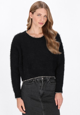Pull-over DreiMaster Vintage en noir : devant