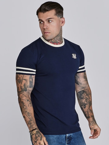 SikSilk Shirt in Blue: front
