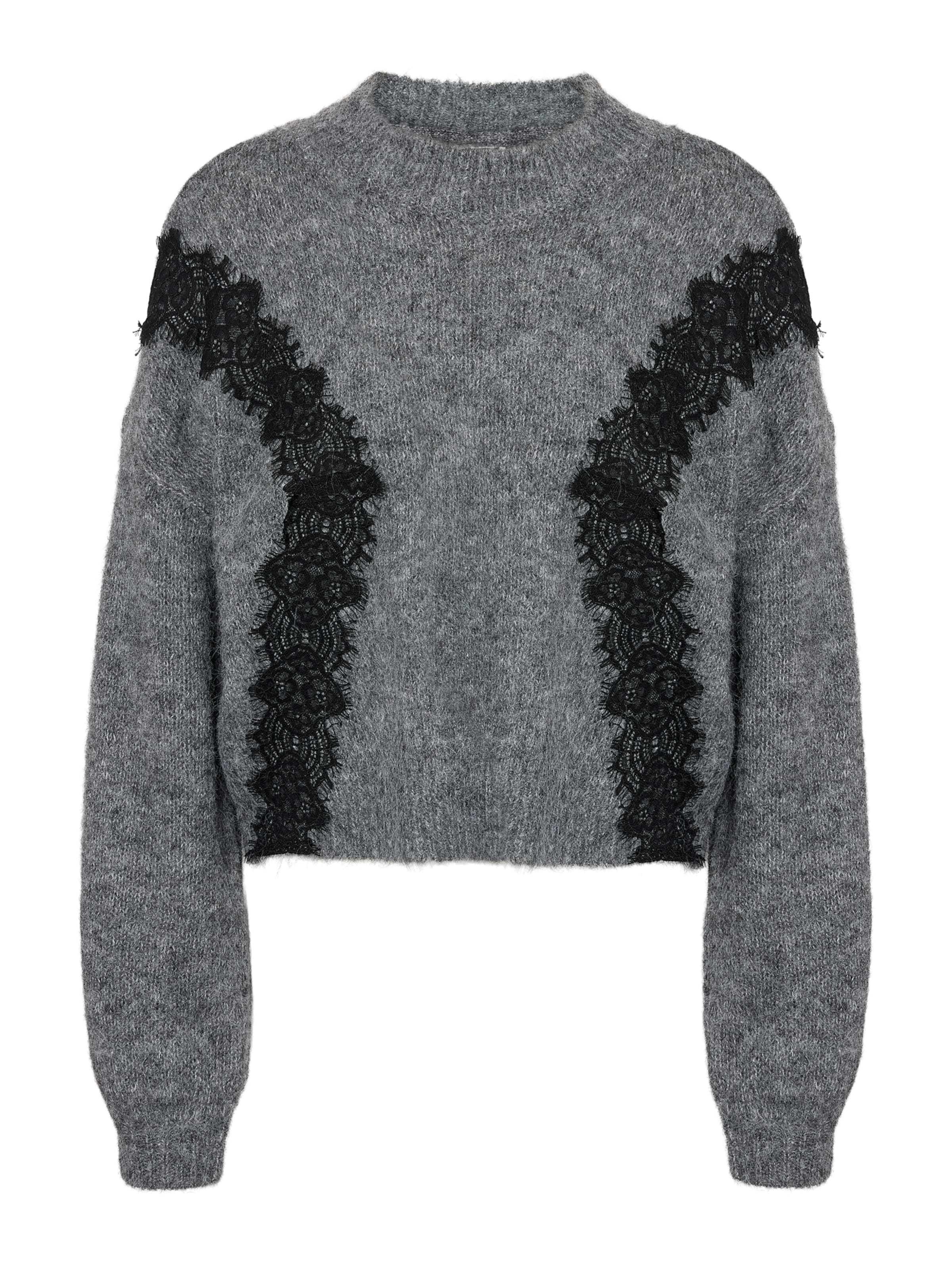 Noisy may Trui 'NMSUTTON' in Grijs: voorkant