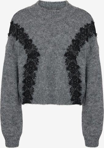 Noisy may Пуловер 'NMSUTTON' в сиво: отпред