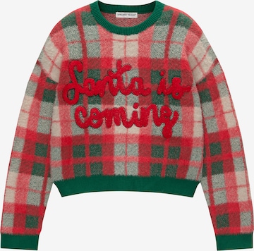 Pull&Bear Neulepaita värissä vihreä: etupuoli