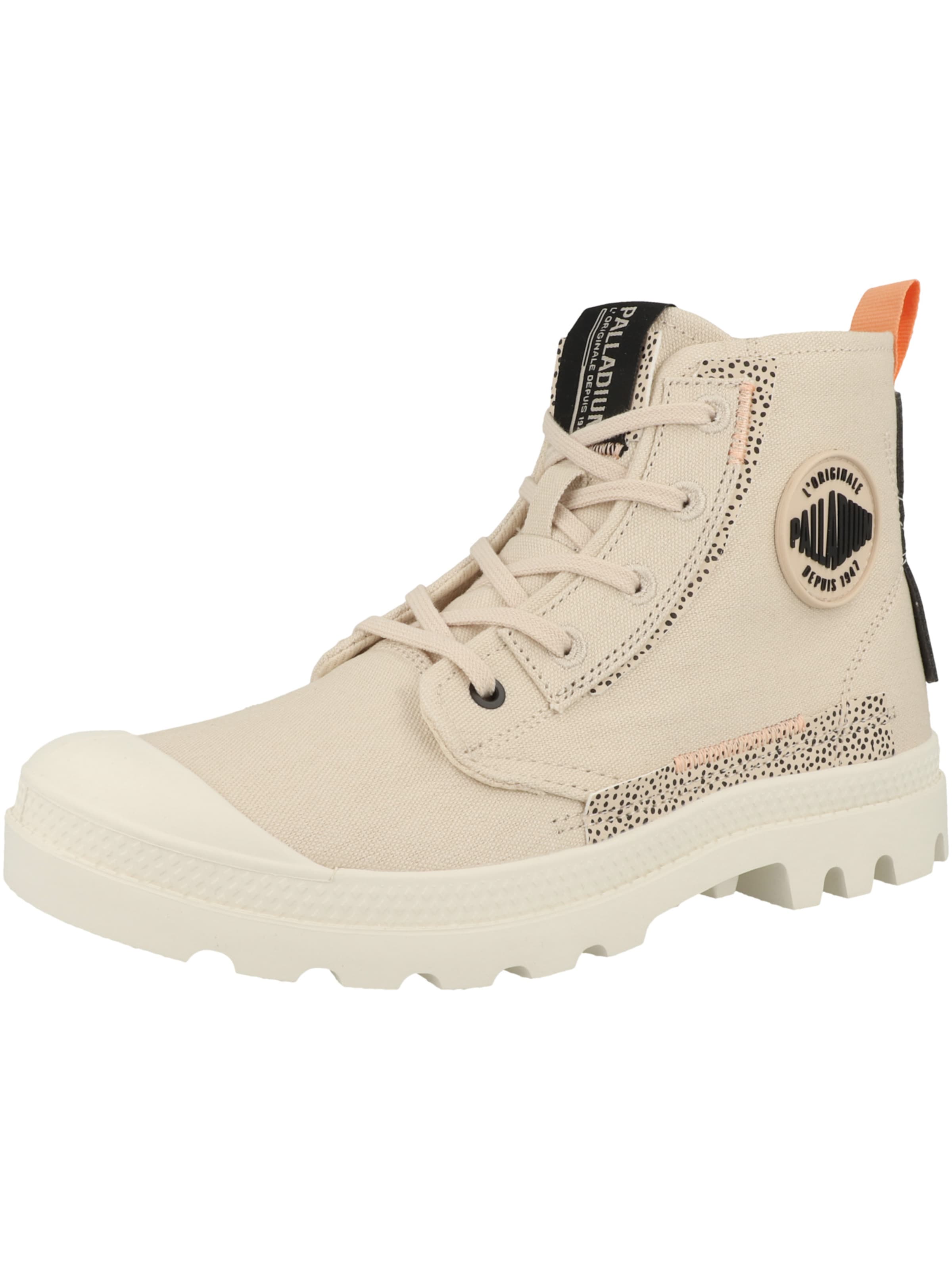 Bottines à lacets 'Pampa' Palladium en beige : devant