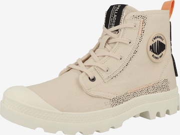 Palladium - Botim com fivela 'Pampa' em bege: frente