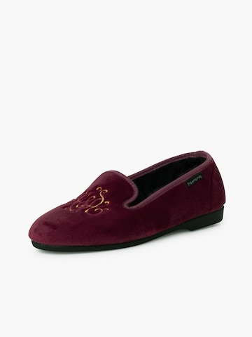 Pisamonas - Zapatillas de casa en rojo: frente