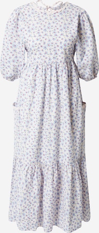 Damson Madder Dress 'CLARICE DITSY' in White: front