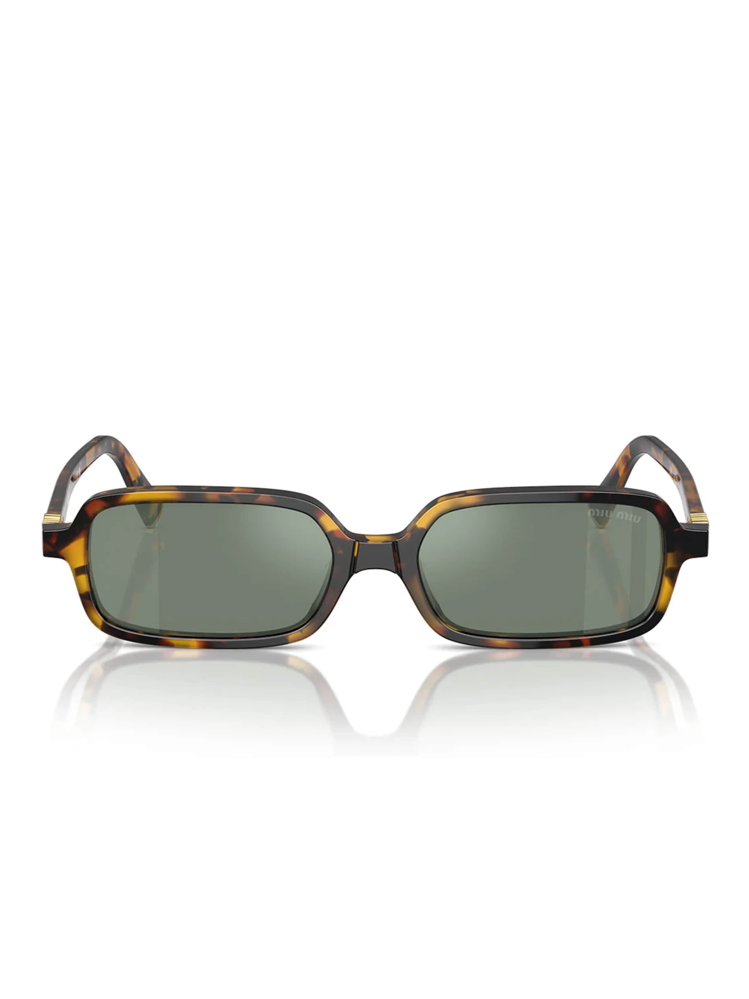 Miu Miu Zonnebril 'MU11ZS VAU04M' in Bruin: voorkant