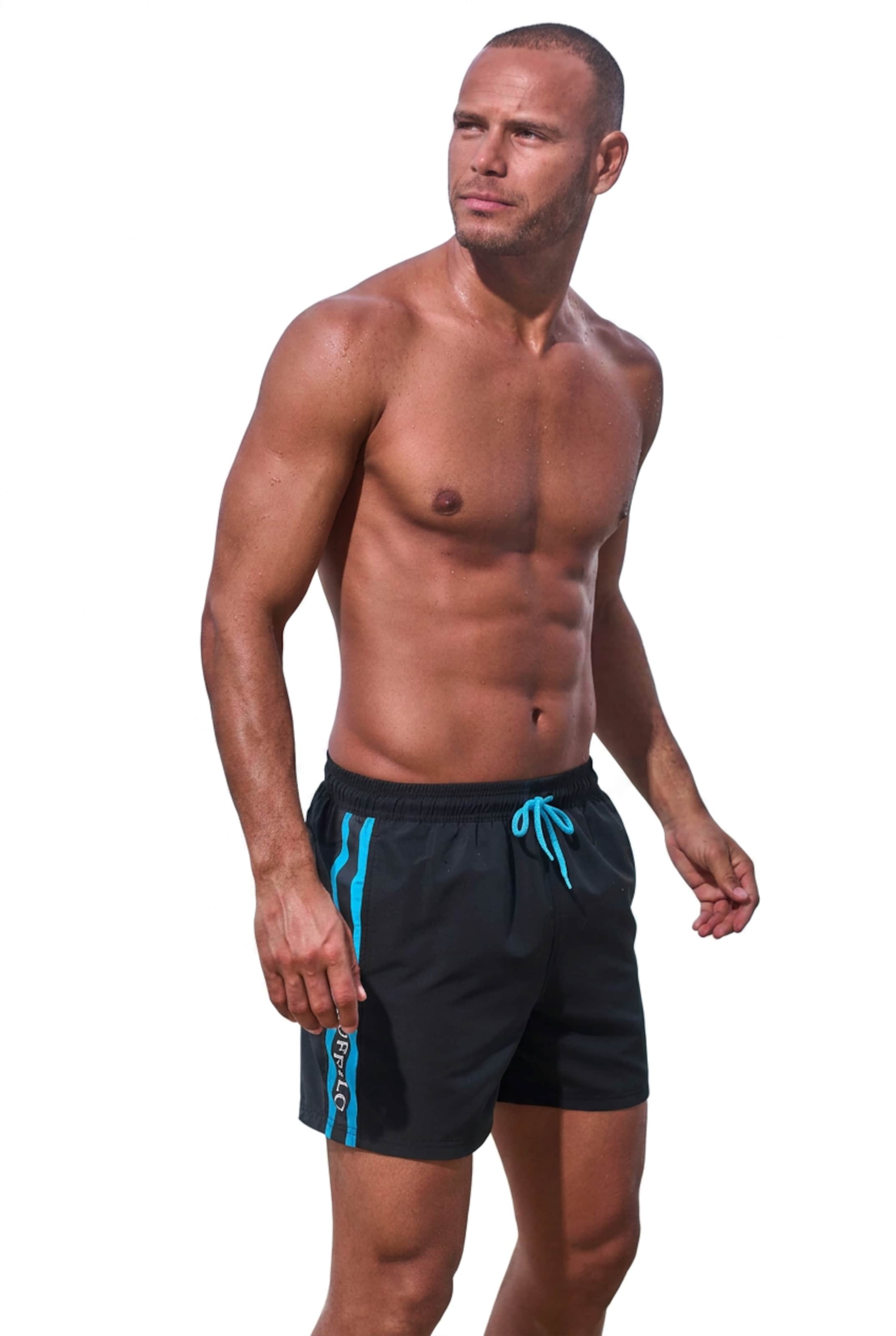 BUFFALO Swimming shorts in Black: front