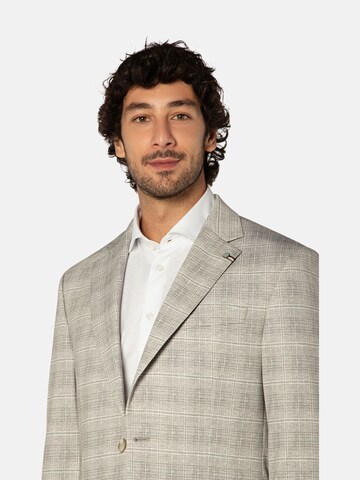 BENVENUTO Slimfit Pak 'MARIO TORINO kariert 5637' in Beige