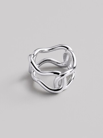 REYTEL Ring in Silver: front