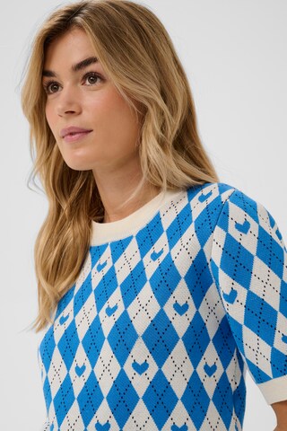 SAINT TROPEZ Pullover 'PamillaSZ SS' in Blau