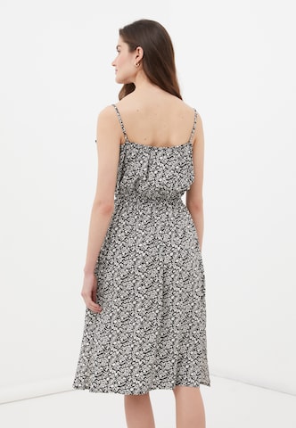 Finn Flare Sommerkleid 'Print' in Schwarz