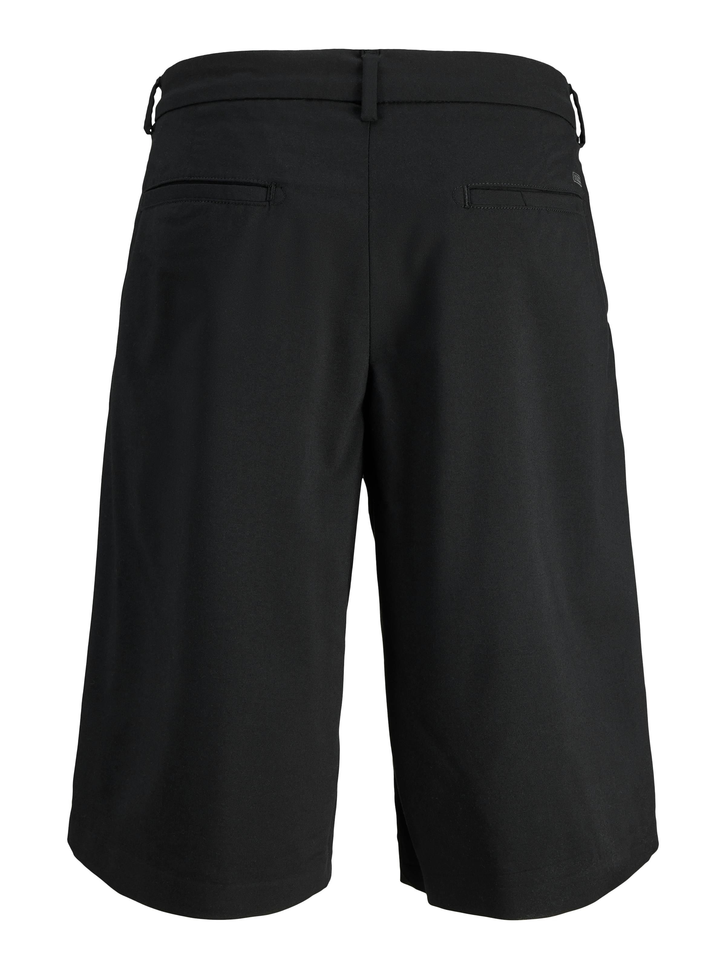 JACK & JONES Wide leg Pleat-Front Pants 'JPSTBILL' in Black