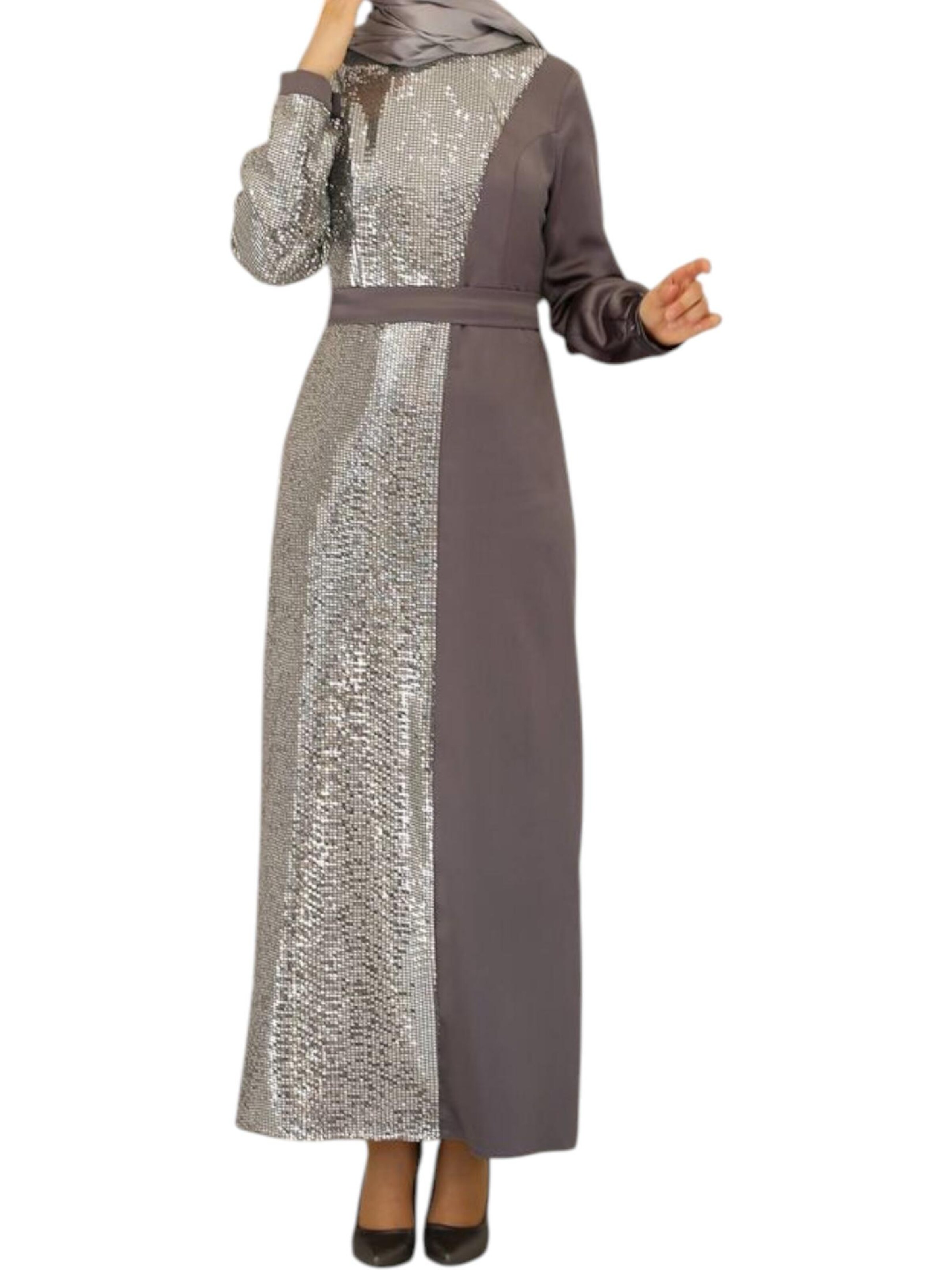 fashionshowcase Festkjole 'Firuze' i grå