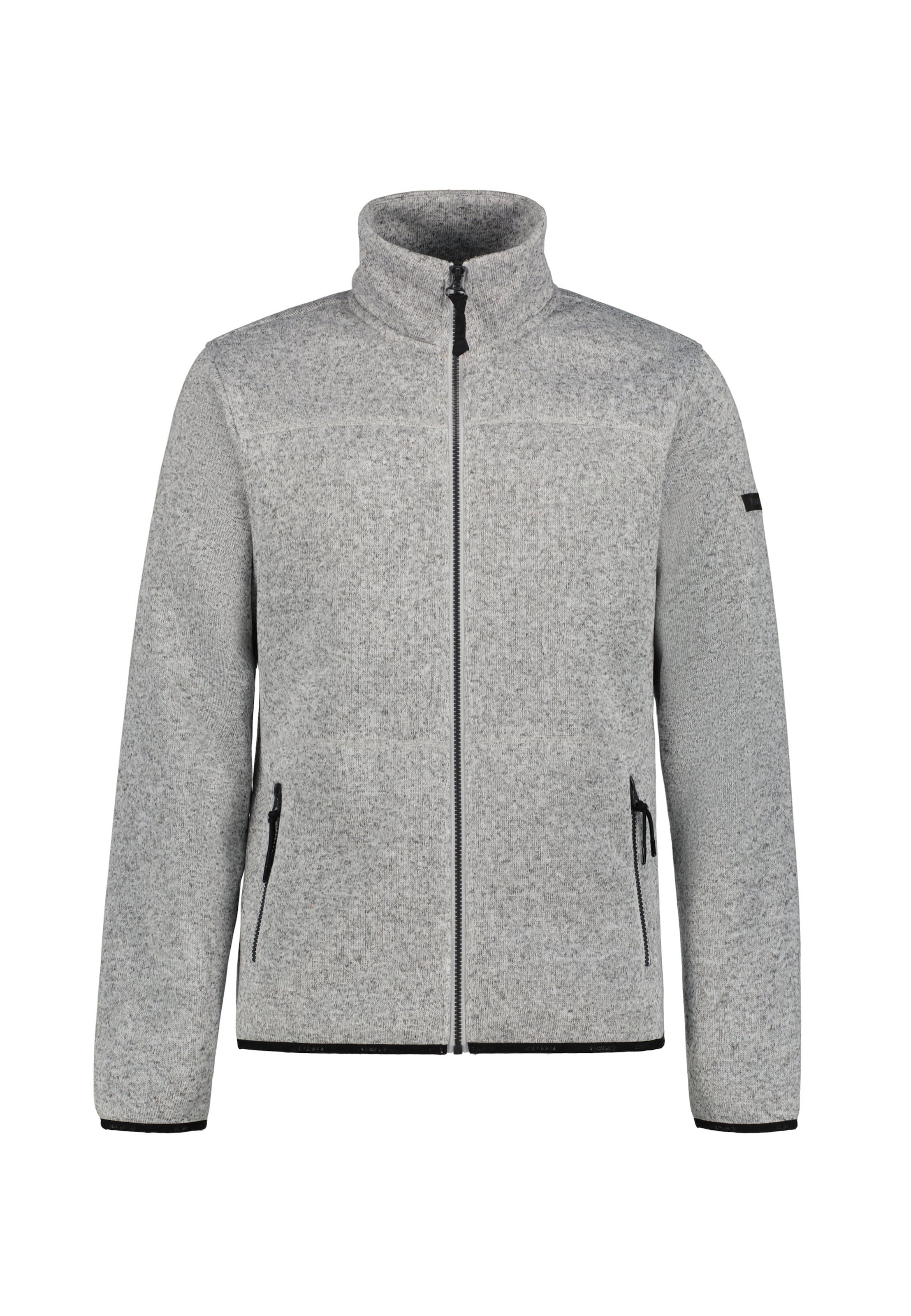 ICEPEAK Athletic Fleece Jacket in Grey: front