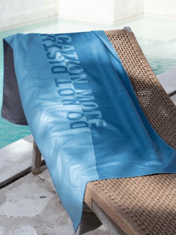 Serviette de plage 'Do Not Disturb' woodsandwaves en bleu