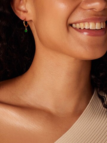 Lucardi Earrings 'Bali' in Gold: front