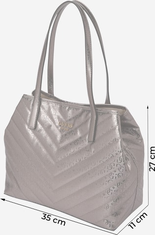 GUESS Nakupovalna torba 'Vikky' | siva barva
