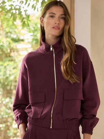 Giacca di felpa 'N.Premium' di Next in rosso: frontale