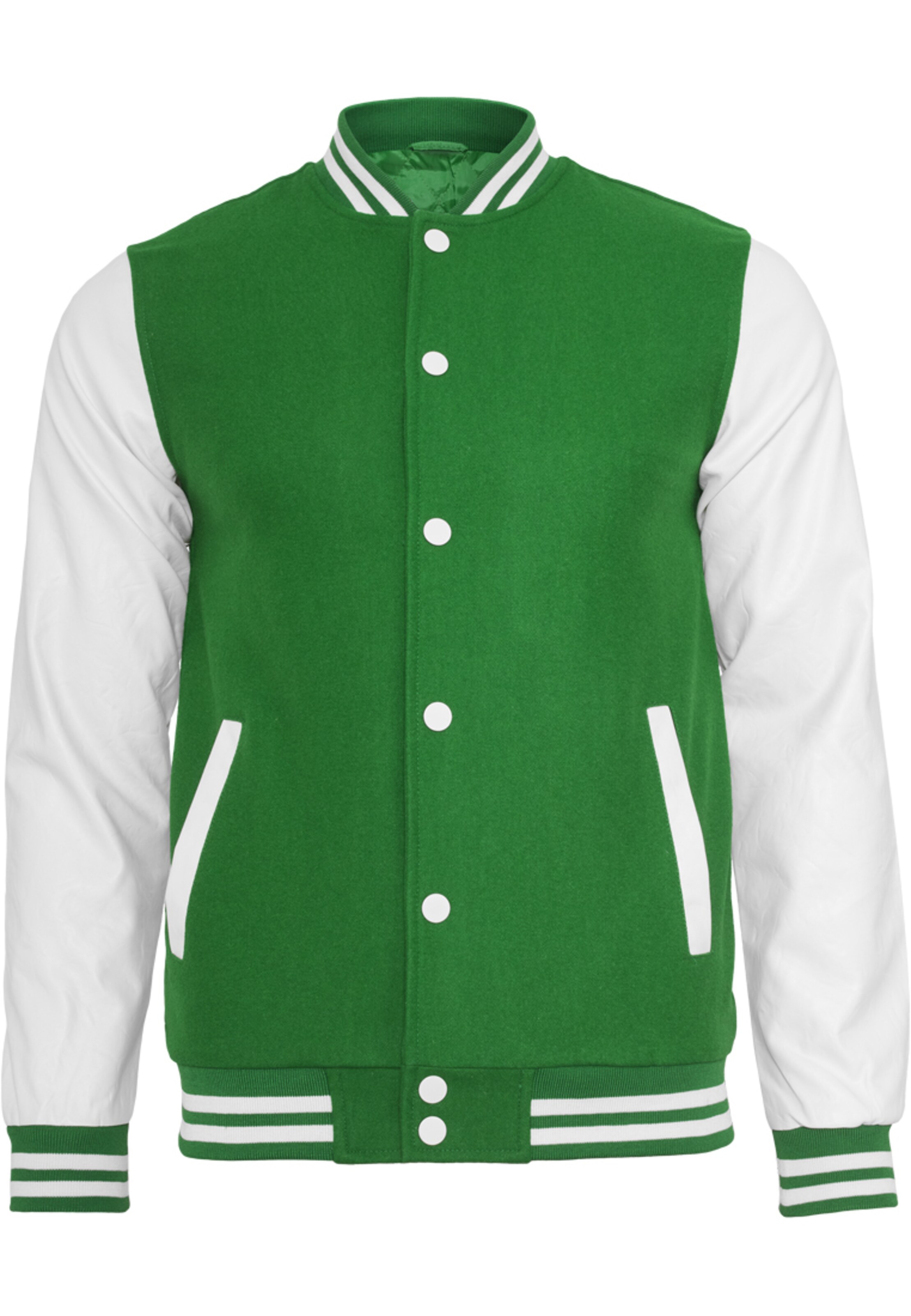Urban Classics Jacke 'Oldschool' in Grün: Vorderseite