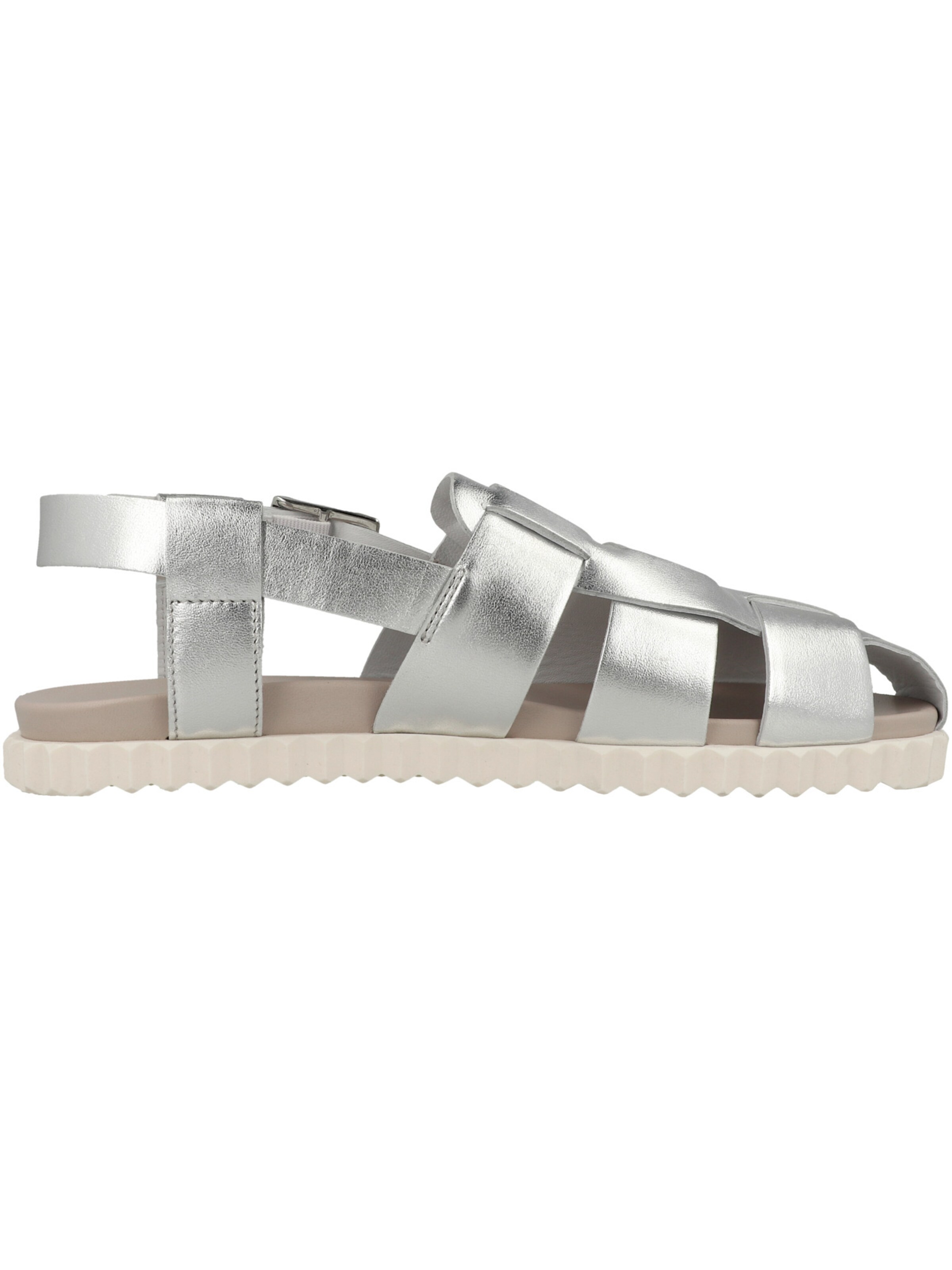 Sandales 'Alice' Voile blanche en argent