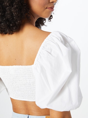 Monki Blouse in White