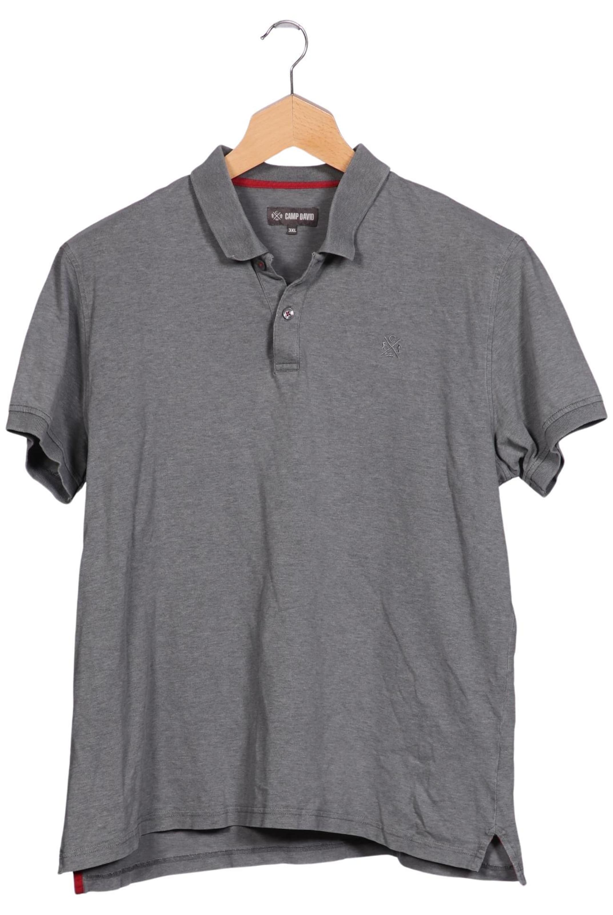 CAMP DAVID Shirt in XXXL in Grey: front