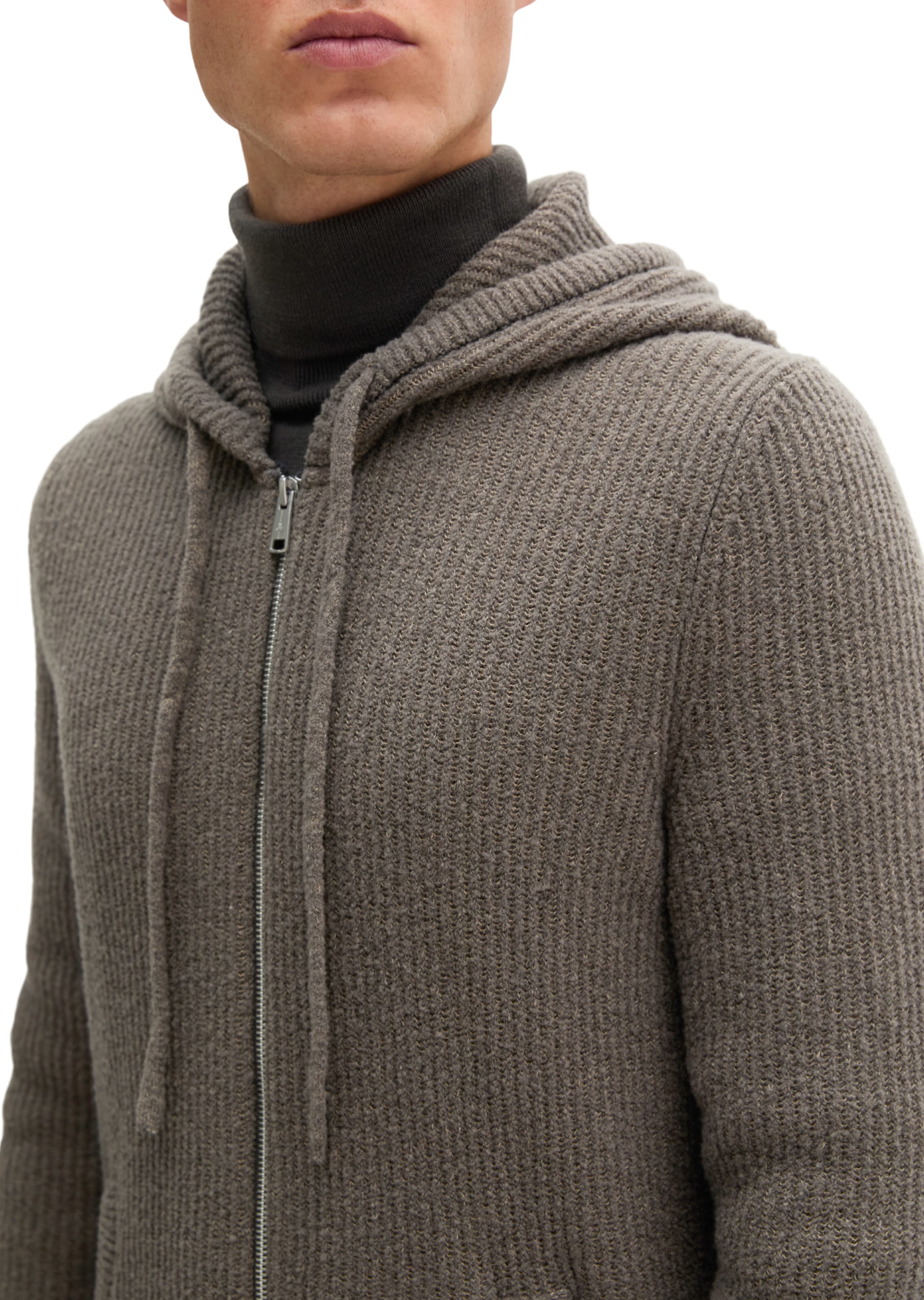 Marc O'Polo Strickjacke in Braun: Vorderseite