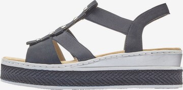 Rieker Strap Sandals in Blue