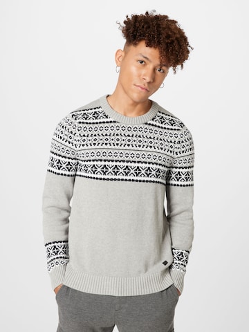 BLEND Sweater in Grey: front