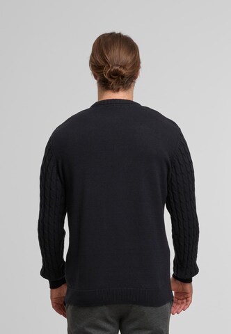 INDICODE JEANS Pullover 'Trevin' in Schwarz