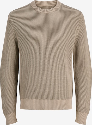 JACK & JONES Sveter 'JCOMOTION' - Béžová: predná strana