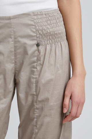 PULZ Jeans Tapered Hose 'JILL' in Grau