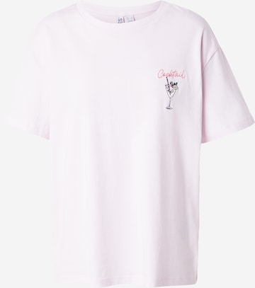 T-shirt 'PCELOISE' PIECES en rose : devant
