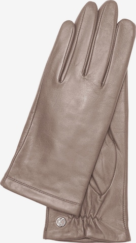 KESSLER Full Finger Gloves 'Chelsea' in Beige: front