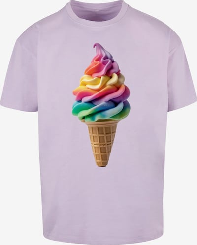 Merchcode T-Shirt 'Pride Scoops' en XXXL en noisette / vert clair / lavande / rose clair, Vue avec produit