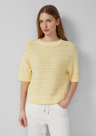 Pull-over s.Oliver en jaune : devant