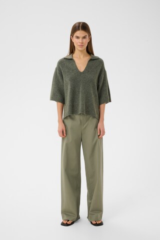 InWear Wide Leg Hose in Grün