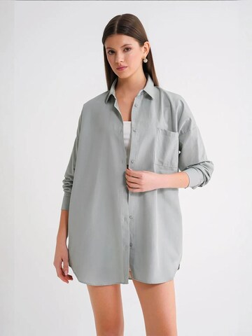 Camicia da donna di MixRay in verde: frontale