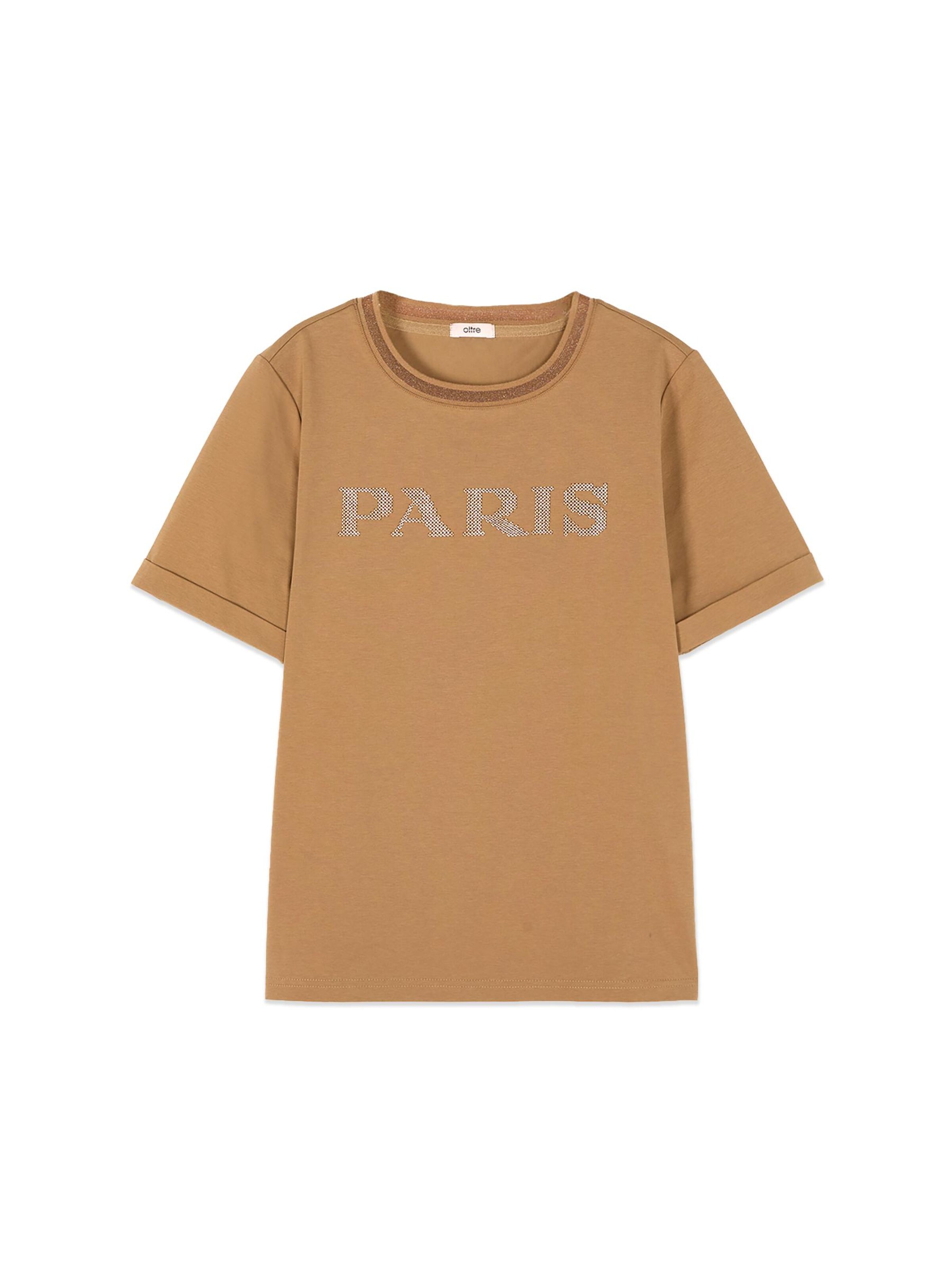 T-shirt oltre en beige : devant