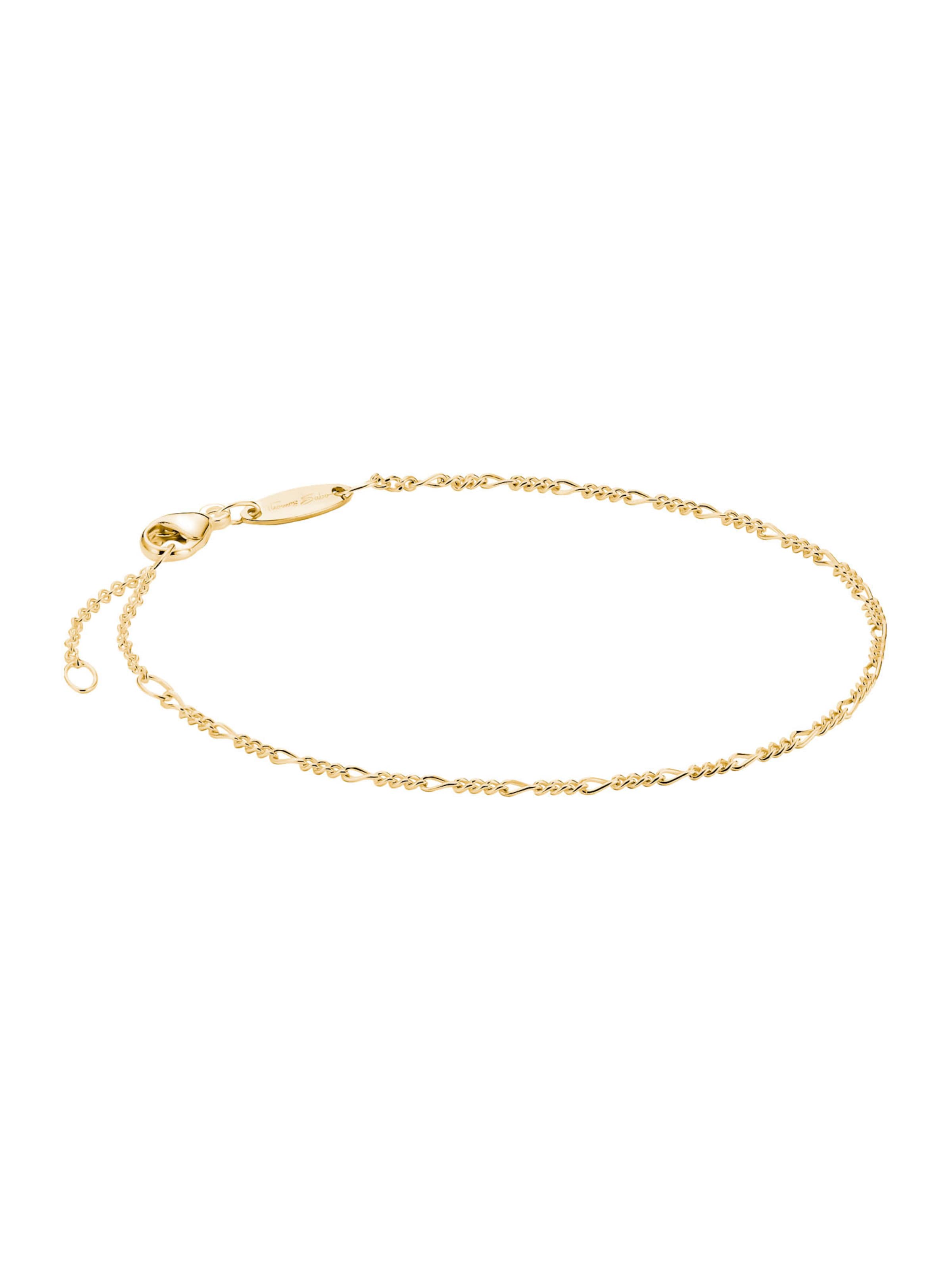 Thomas Sabo Bracelet 'Figaro' in Gold: front