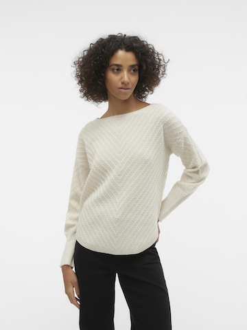 VERO MODA Sweater in Beige: front