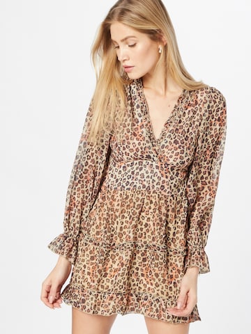 Robe-chemise Trendyol en beige : devant