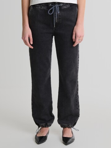 BIG STAR Tapered Jeans 'Robbin' in Zwart: voorkant