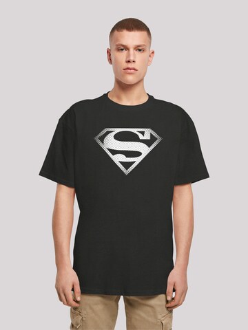 F4NT4STIC Shirt 'Superman Superheld' in Schwarz: Vorderseite