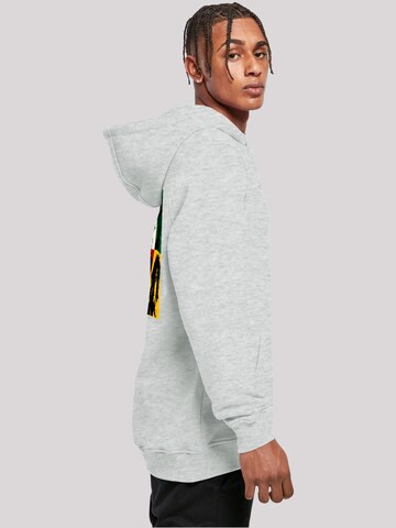 F4NT4STIC Sweatshirt 'Bob Marley Colour Blocks Two Sleeves Reggae Music' in Grijs