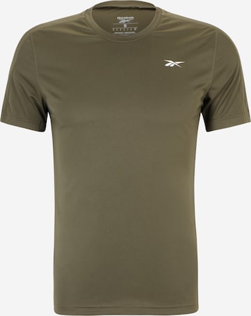 Reebok Функциональная футболка в Зеленый: спереди