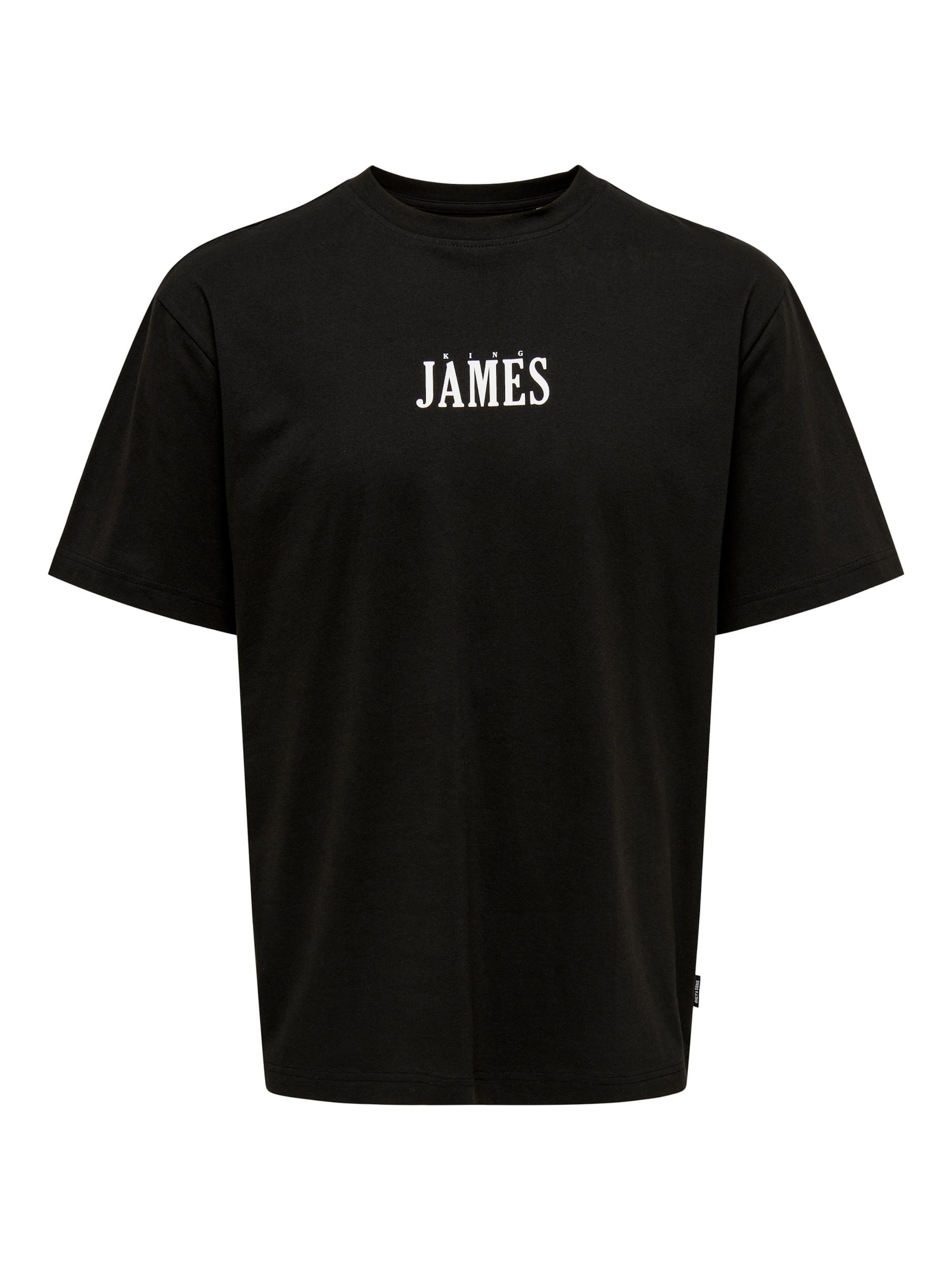 Only & Sons Shirt 'CELEBRITY' in Zwart: voorkant